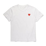 CDG Be Kind T Shirt Unisex Wear round Neck Cotton Short Sleeve Solid Color Embroidery