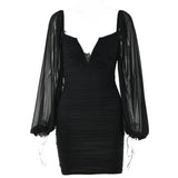 Women Dress Sexy Hot Girl Temperament Voile Dress