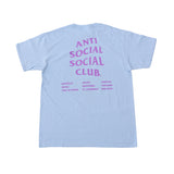 Anti Social Club T Shirt Short Sleeve Color Gradient Men and Women