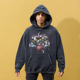 Mens Vintage Hoodie Casual Hooded Sweater