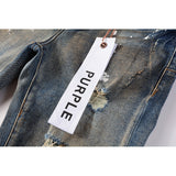 Purple Brand Jeans Pure Cotton High Street Trend