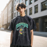 Mens Vintage T Shirt Printed Old Short Sleeve T-Shirt