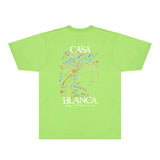 Casablanca T Shirts Fashion Print Street