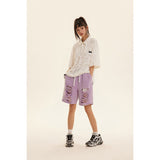 Unisex Shorts Ripped Denim Shorts Loose Summer