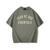 Fog Essentials T Shirts Autumn/Winter FOG Letter Print Crew Neck Short Sleeves