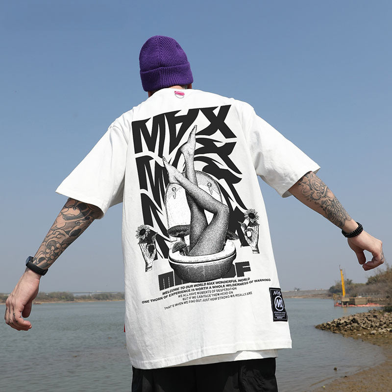 Men T-Shirt Oversize Couple Fashion