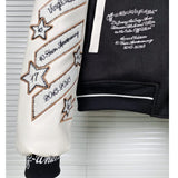 Off White Jacket Autumn/Winter OW Embroidered Hot Diamond Jacket Baseball Uniform