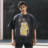 Mens Vintage T Shirt Retro Short Sleeve T-Shirt for Men and Women