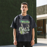 Mens Vintage T Shirt Printed T-Shirt Men