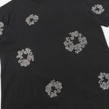 Denim Tears T shirt & Shorts 2 Piece Set Rhinestones