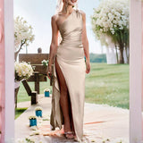 Bridesmaid Dresses Autumn and Winter Sleeveless Suspender Backless Slim
