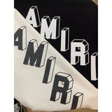 Amiri T Shirts Fashion Print Couple High Street