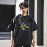 Mens Vintage T Shirt Short Sleeve T-Shirt Men's Loose