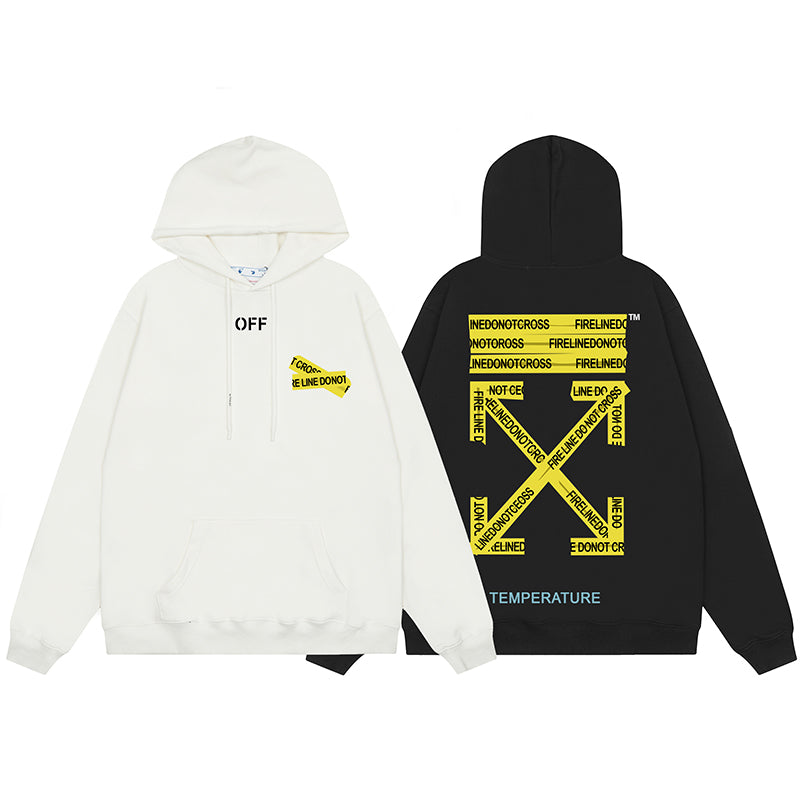 OFF WHITE Hoodie Trendy Street Style Personalized Cotton