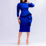 Women Dress plus Size Commuting Pencil Skirt