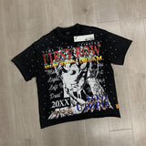 First Row T Shirts LOST UTOPIA ILLUSION CROPPED TEE Hot Diamond Street Fashion