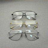 CHH Chrome Hearts Glasses Ultra Light Double Beam Pure Titanium Glasses Frame Myopia Frame