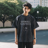 Mens Vintage T Shirt Printed Old Short Sleeve T-Shirt