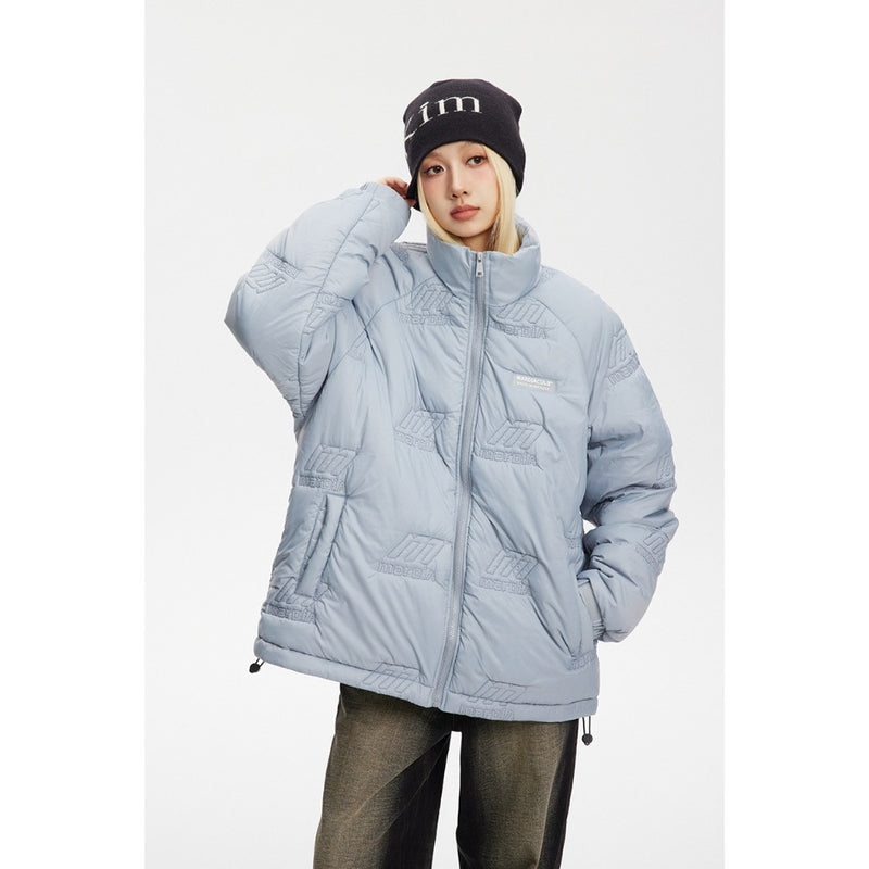 Unisex Coat Thickened Winter Stand-up Collar Cotton-Padded Coat Couple