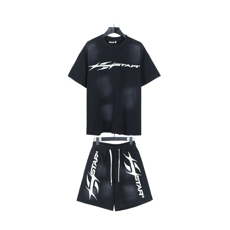 Hellstar T-Shirt And Shorts Two-Piece Set