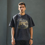 Mens Vintage T Shirt Retro Short Sleeve T-Shirt Men