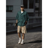 Unisex Shorts Retro Versatile Casual Loose Stripes