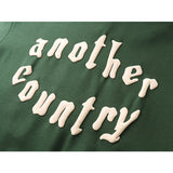 Denim Tears Hoodie Alphabet Foam Print Fleece Hoodie Sweater