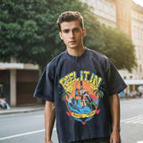 Mens Vintage T Shirt Vintage Gangster Print