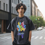 Mens Vintage T Shirt Printed Old Short Sleeve T-Shirt