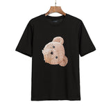 Palm Angels T Shirts Palm Angels Broken Bear Letter Print Men's and Women's Short Sleeve