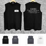 Amiri tank top hollywood art word printing