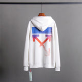 OW Hoodie Colorful Graffiti Long Sleeves