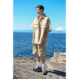 Unisex Shorts Retro Workwear Shorts Casual Loose