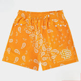 Eric Emanuel EE Shorts Cashew Flower Retro Mesh Shorts Summer Sports Casual Swimsuit Quick Drying