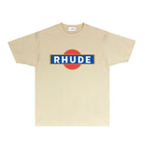 Rhude T Shirts Printed Trendy Pure Cotton