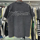 MAJESTIK T Shirts Bulldog Graphic Crop Tee Hot Diamond Design