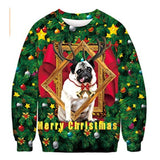 Black Christmas Sweater Vertical Stripes 3D Printed Sweater