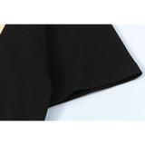 Fog Essentials T Shirts Spring/Summer FOG Flocking Letter Pattern Crew Neck Short Sleeves