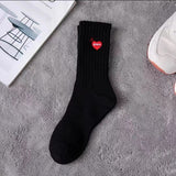 Men socks embroider cartoon knee high