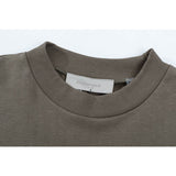 Fog Essentials T Shirts Spring Summer FOG Flocking Letters Crew Neck Pullover Short Sleeves