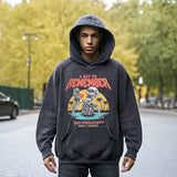 Mens Vintage Hoodie Printed Hoodie