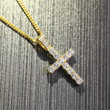 Jewelry Claw Set Zircon Cross Pendant Rock Necklace Jesus Pieces Spectrum St. Valentine's