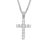 Jewelry Claw Set Zircon Cross Pendant Rock Necklace Jesus Pieces Spectrum St. Valentine's
