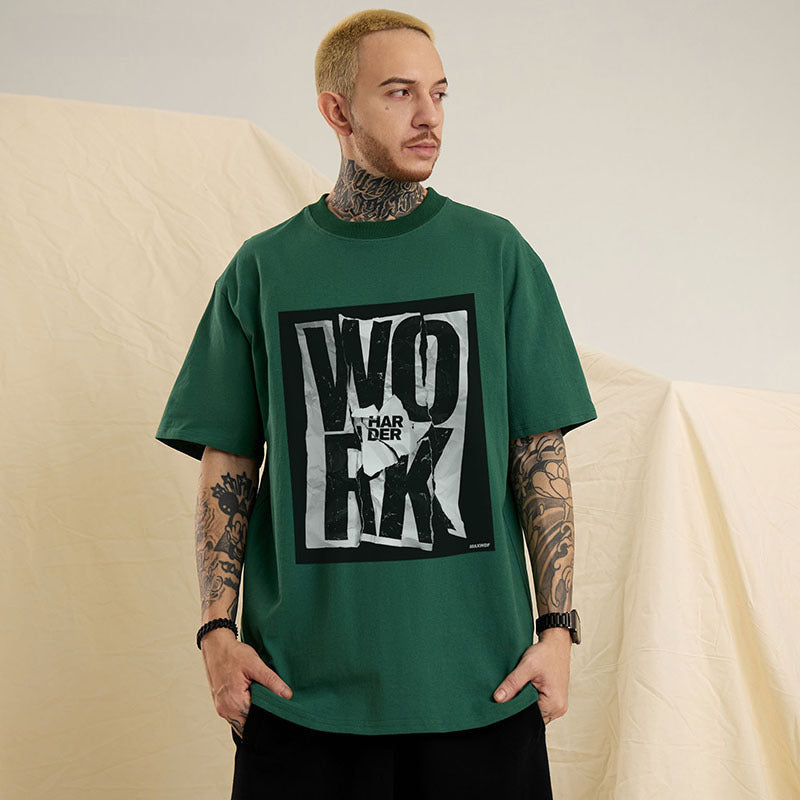 Men T-Shirt Distressed Loose Casual Vibe