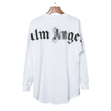 Palm Angels T Shirts Large Letter Printed Long Sleeve T-shirt Men and Women Loose