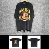 Amiri washed t-shirt golden lion short sleeve