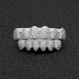 Grillz Hip Hop Braces Miniature Zircon Full Diamond Royalty Jesus Pieces