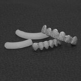 Grillz Hip Hop Braces Miniature Zircon Full Diamond Royalty Jesus Pieces