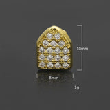 Grillz Diamond Gold Braces Zircon Single Spectrum