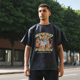 Mens Vintage T-Shirt Printed Short Sleeve T-Shirt